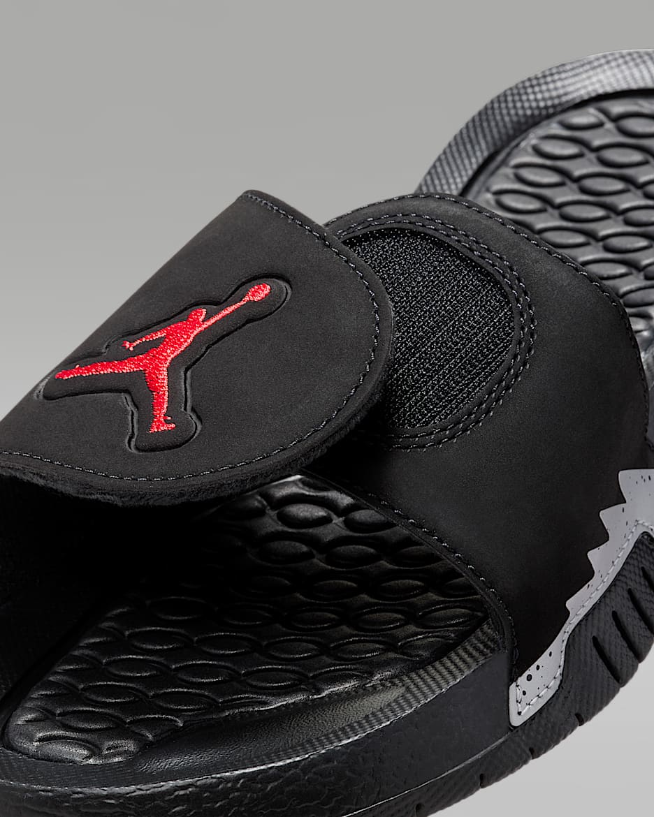 Jordan hydro 5 slides black deals